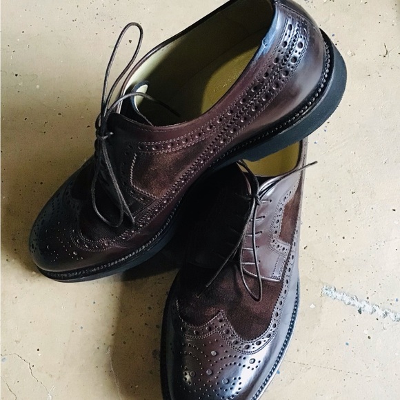 JENNIFER TATTANELLI Firenze Lace-up Leather &Suede Wingtip Shoes main image 6